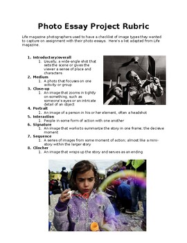 Journalism: 2 Photo Essay Rubrics | Visual Storytelling | Grades 7-12