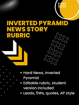 Journalism: Inverted Pyramid/Hard News Story Rubric | Grades 9-12 preview image 1
