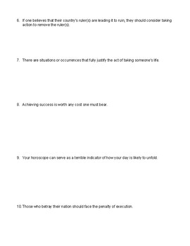 Literature: Macbeth Anticipation Guide for Engaging Shakespearean Exploration