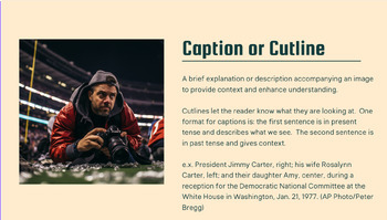 Introductory Journalism Vocabulary Slideshow | News Terms & Ethics | 6-12