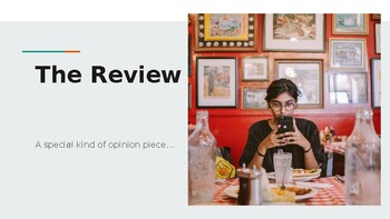 Review Writing for Journalism, ELA | Movies, Food & Products | 9-12