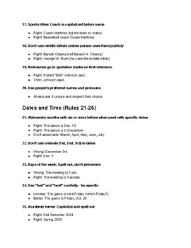AP Style Guide for Journalism Students | 50 Rules, Quiz & Key | 9-12