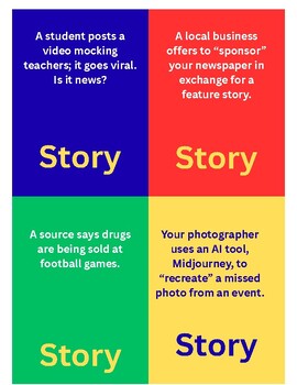 You Be the Editor: Journalism Ethics Game | 20 Scenarios | SPJ | 9-12