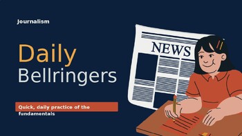 Journalism Bell Ringers: 243 Daily Prompts | Full Year | Slideshow | Grades 8-12