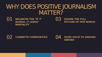 Gratitude Journalism: Hero Feature Writing Slideshow | 15 Slides | 7-12