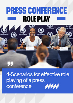 Press Conference Role-Play | Journalism Activity | 4 Scenarios | Hard News preview image 1