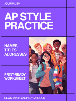 Journalism: AP Style Names, Titles & Addresses | Worksheet & Key preview image 1