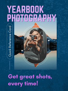 Yearbook Photography Quick Reference Card | Sports | Grades 9-12