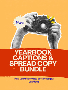 Yearbook Captions and Spread Copy | Slideshow + Worksheet | Grades 9-12 preview image 1