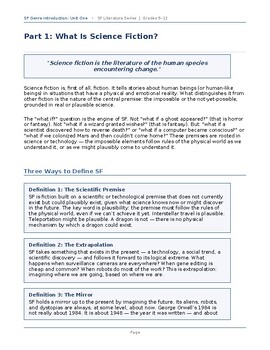 Science Fiction Genre Introduction: Subgenres, Vocabulary | High School ELA