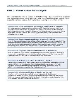 SF Cyberpunk Research Essay Unit: Economic Inequality | High School ELA