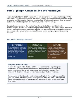 Hero's Journey in Science Fiction: Campbell Monomyth Unit | Grades 9–12