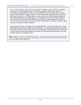 Science Fiction Style Analysis Mini-Unit: Public Domain Excerpts | Grades 9–12