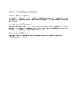 PSA & Ad Campaign Project: Persuasive Design + Written Analysis