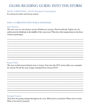 "Into the Storm" Climate Fiction Unit: Complete 9-12 Materials