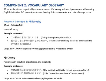 AP Japanese Language and Culture: Unit 3: Beauty, Art & Cultural Identity