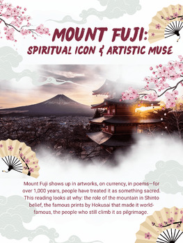 Mount Fuji: Spiritual Icon & Artistic Muse — Reading & Questions