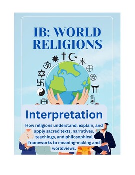 Concept 3: INTERPRETATION - IB DP Religions & Society Guide