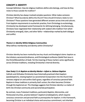 Christianity Study Guide: IB World Religions & Religion and Society Exam Prep