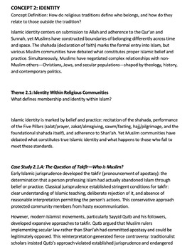 Islam Study Guide: IB World Religions & Religion and Society