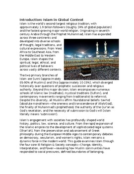 Islam Study Guide: IB World Religions & Religion and Society