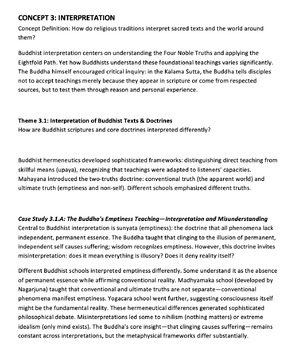 Buddhism Study Guide: IB World Religions & Religion and Society