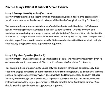 Buddhism Study Guide: IB World Religions & Religion and Society