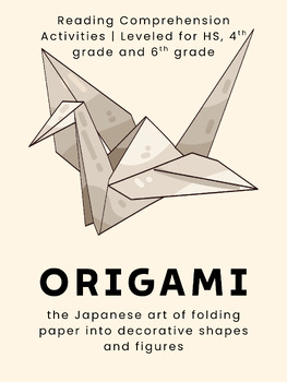 Origami Reading & Comprehension: Japanese Art, Culture, 3 Grade Levels preview image 1