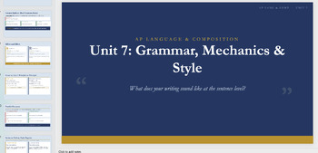 AP Lang Unit 7: Grammar, Mechanics & Style | AP Language Writing
